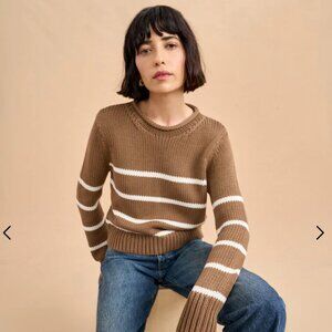 La Ligne Mini Marina Sweater (Tan / Cream) Size M
